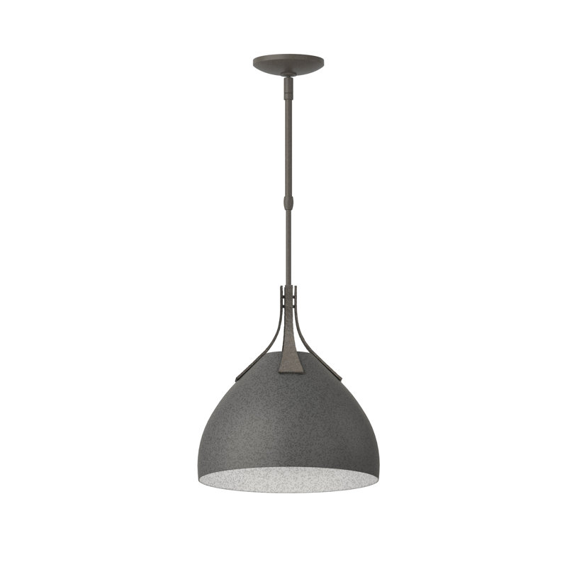 Summit 1 - Light Single Dome Pendant, Natural Iron, Dark Smoke