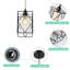 Luminaire suspendu moderne avec petit abat-jour en verre