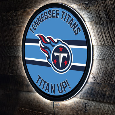 NFL Lighted Round LED Wall Sign Decor