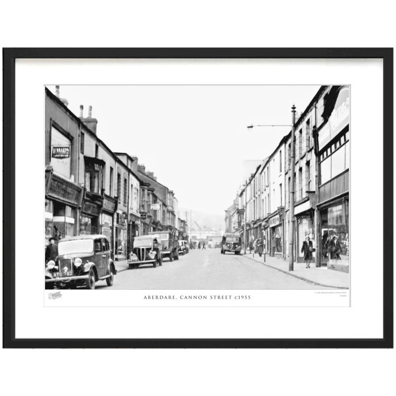 Aberdare, Cannon Street C1955 by Francis Frith - Single Picture Frame Print, 28cm H x 36cm W x 2.3cm D