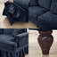 Canapé modulaire classique en U à 4 places en chenille avec accoudoirs évasés, jupes à volants amovibles et pieds fuselés, comprend des repose-pieds mobiles pour des configurations polyvalentes-567235010