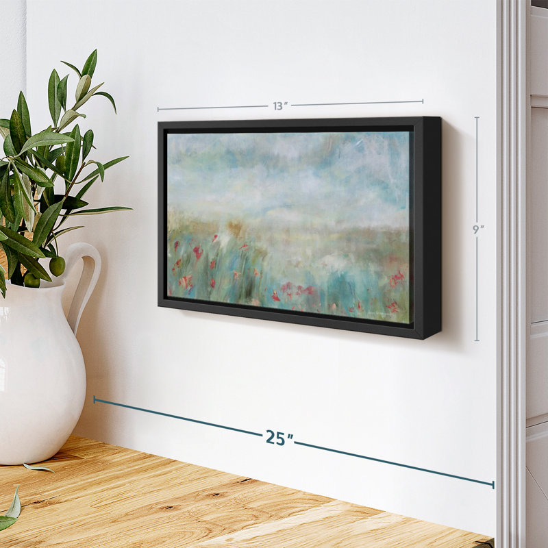 Abstrait «Wild Garden Abstract Canvas Print», H 9 po x l 13 po