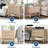 Nightstands Set of 2, Rattan Night Stand Bedside Table with Drawers Storage Shelf, Narrow Bedside Table-1704299543