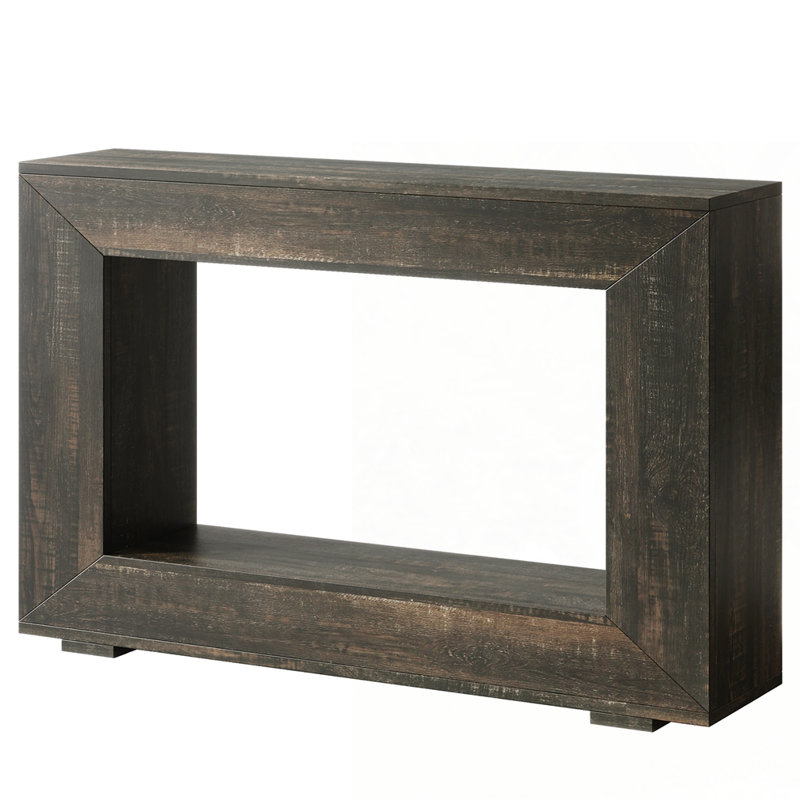Minimalist Sofa Table Behind Couch For Entryway, Hallway, Living Room, Home Office, Dark Gray