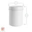 Harbour Housewares - Round Metal Kitchen Sugar Canister-1579358231-1579358228