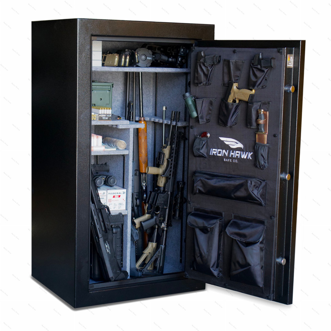 Steel Gun safe with Dial Lock, Digital Keypad and Adjustable Shelving Creationstry
