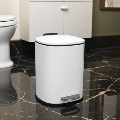 Arkadelphia Steel Step On Kitchen Rubbish Bin
