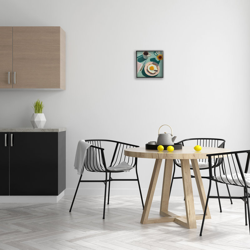 «Kitchen Brunch Meal», estampe numérique encadrée par Walker Noble, Giclée encadrée noir minuit, H 12 po x l 12 po