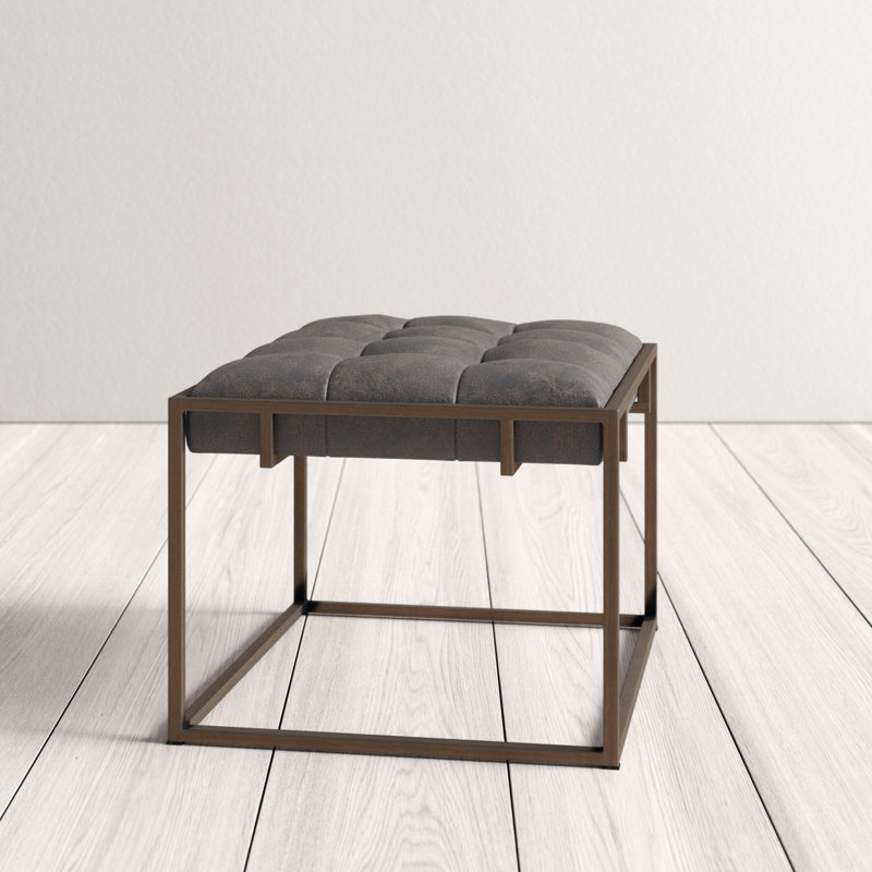 Akash End Table, Antique Brass, Ebony Natural