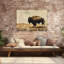 Impression d'art contemporain abstrait Lone Buffalo-2091810759