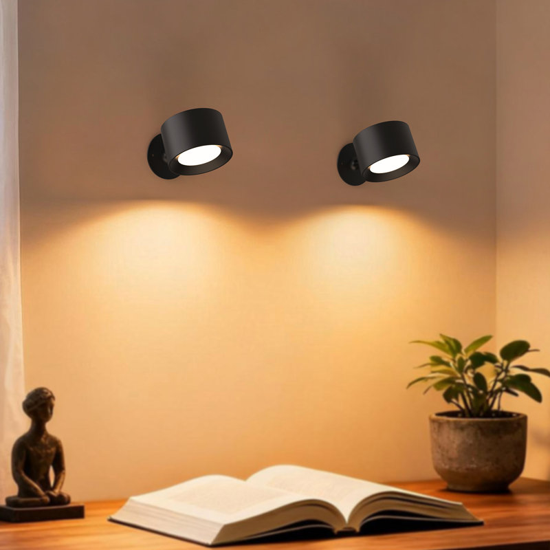 Rechargeable Under Cabinet Light Armed Wall Sconce With Remote Contral Corner Wall Light, Dimmable