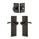 Complete Fifth Avenue Entry Lever Set with Deadbolt
