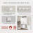 29.5" Wall Cabinet with Hanging Rod