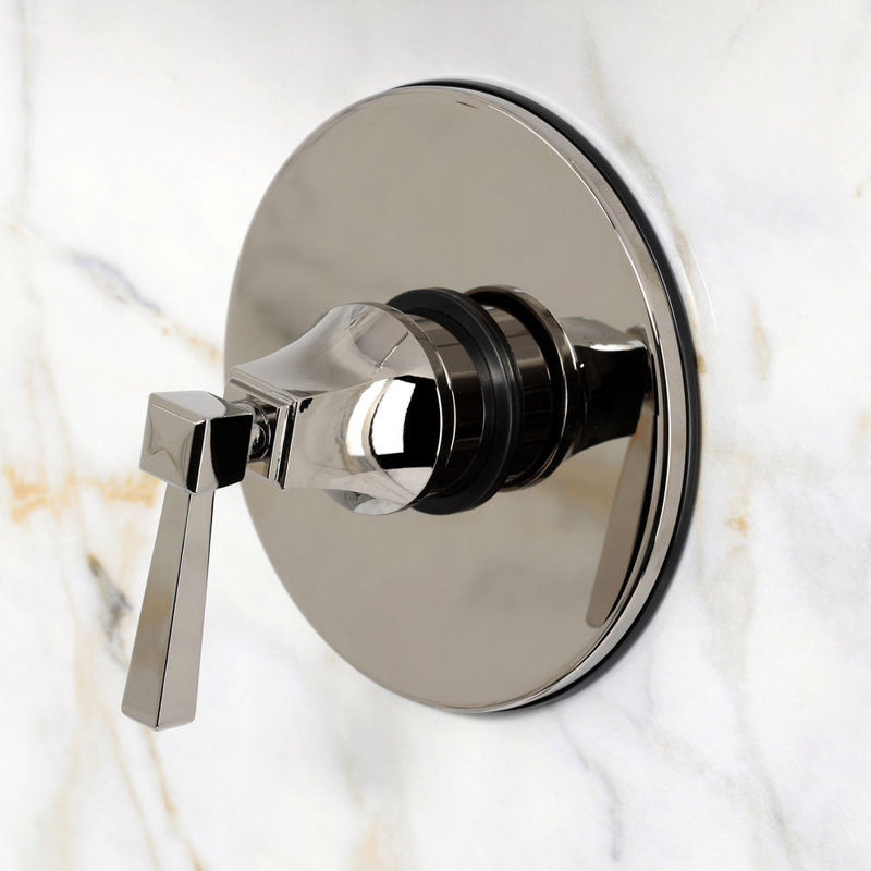 Robinet de douche à pression équilibrée à poignée simple Kingston, Polished Nickel
