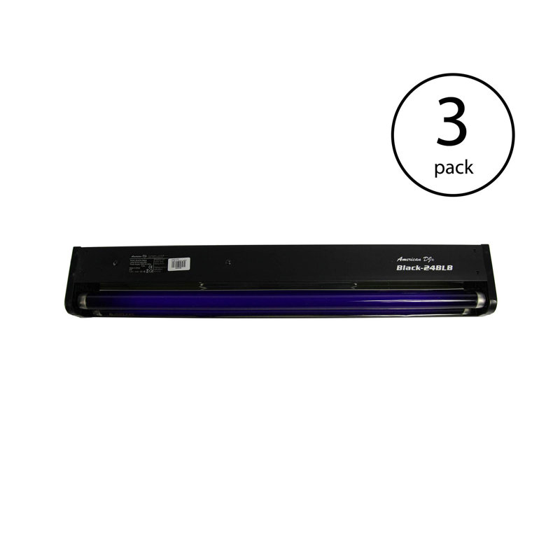24 Inch Black Light Tube and Fixture Set
