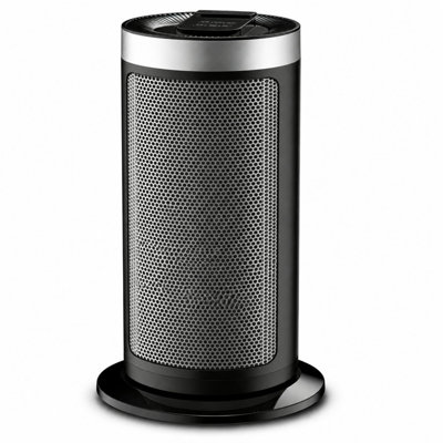Chaufferette tour en céramique 1500W PTC avec oscillation, thermostat, télécommande et minuterie pour dortoir de bureau intérieur