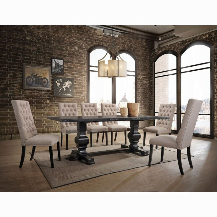 ACME Morland Dining Table, Vintage Black