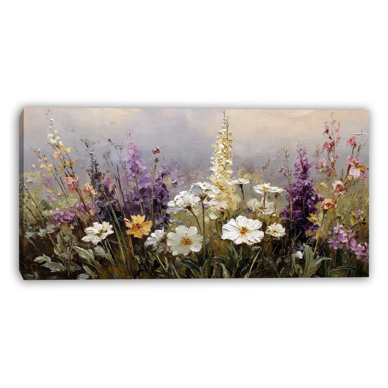 Art texturé sur toile texturée pré sauvage, 27.5"H x 55"W x 1.5"D