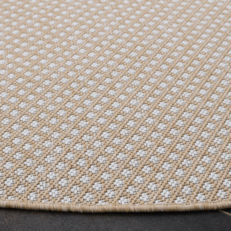 Terrace 810 Geometric Indoor/Outdoor Rug, Round 6'7"