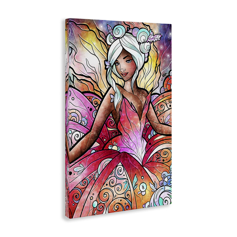 Toile de fée pastel nouveau, design par Mandie Manzano, H 24 po x l 16 po