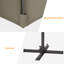 Parasol en porte-à-faux 10 pi Dobrosav-303107833