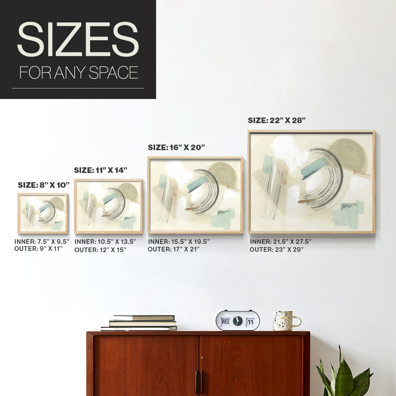 Este Momento I -Framed Print - Restickable, Natural, 11" H x 14" W