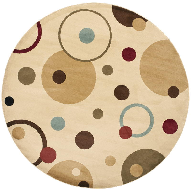 Charis Porcello Performance Geometric Rug, Round 7'