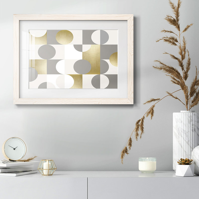 Modern Modern Reflections, encadré sur papier, Blanc, H 26 po x l 38 po x P 1,5 po