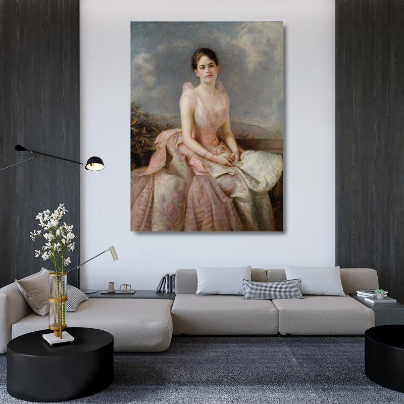 "Juliette Gordon Low" par Edward Hughes - Art mural sur toile tendue avec châssis, H 18 po x l 14 po