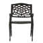 2 fauteuils, conception classique et pieds, structure en aluminium rouille, aspect élégant, l 26,31 po x P 21,82 po, H 35,39 po, chaise à assembler (2 pièces), motif floral à volutes complexes, fabrication spacieuse-299910468
