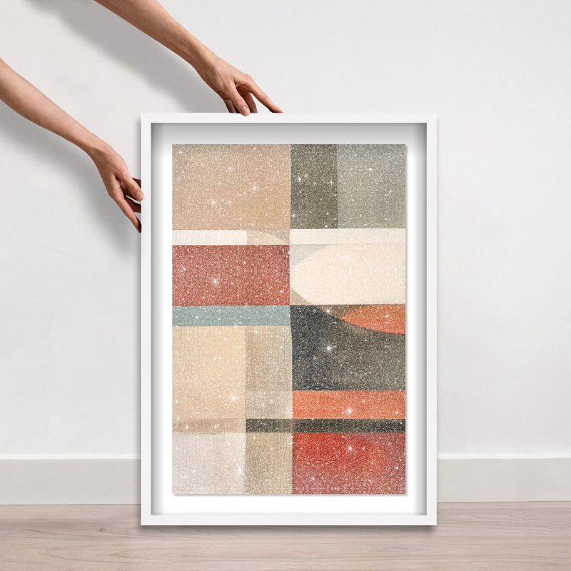 Pattern Pulse II Shadowbox Abstract Print by Oliver Gal, Black Frame, 10 x 15, 31.5"H x 21.5"W, White Frame