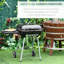 Barbecue au charbon 21 "avec roulettes et tablette inférieure - Grilles d'aération réglables pour barbecue pour barbecue