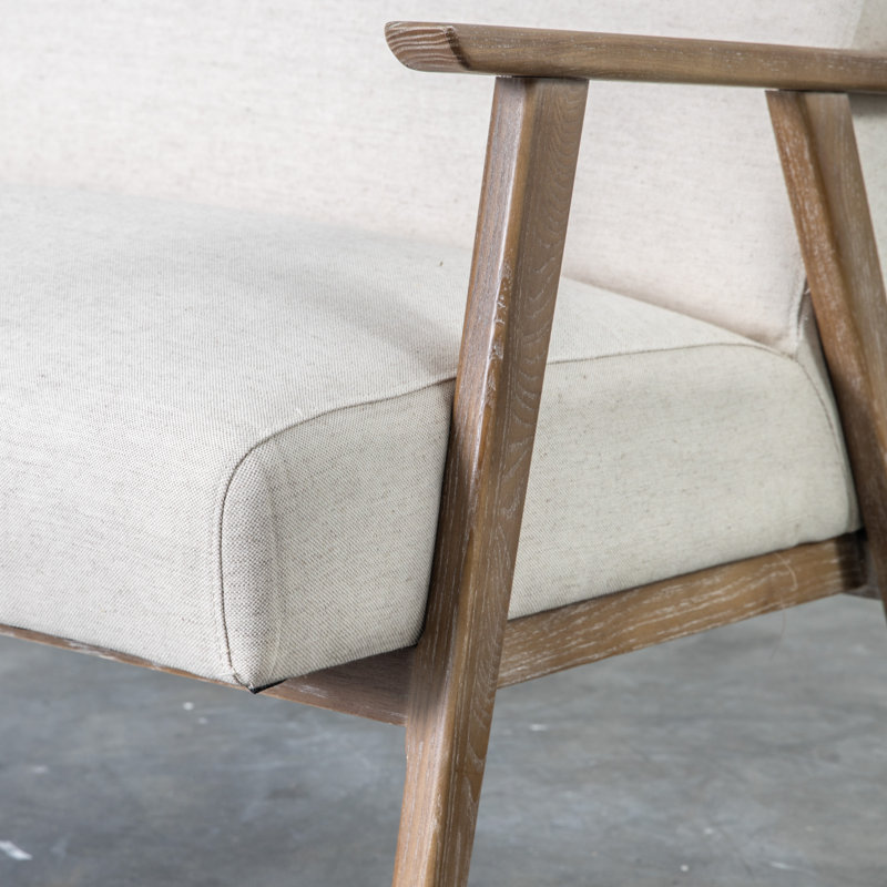 Howton 2 Seater Linen Sofa, Beige