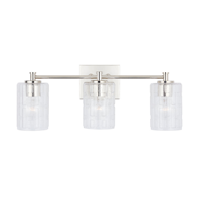 Éclairage de meuble-lavabo indépendant à intensité variable, Nickel poli, 3