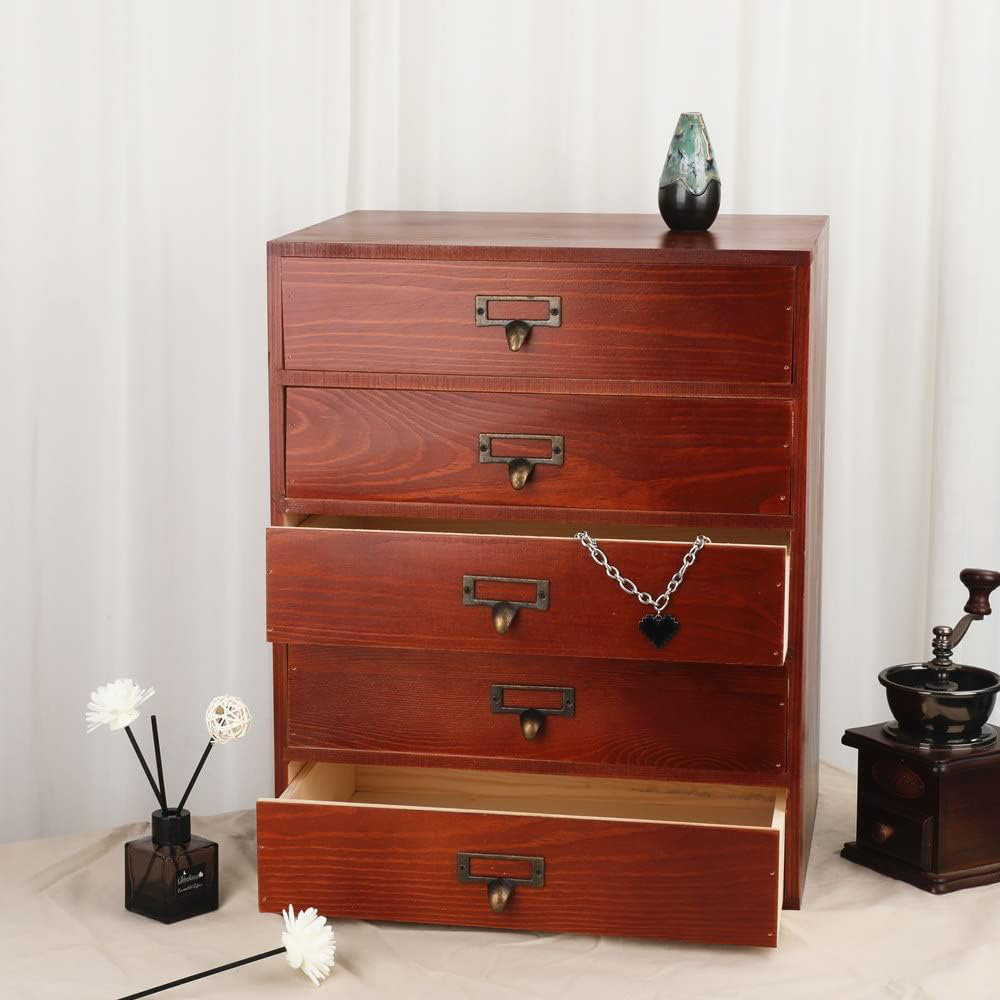 Lark Manor™ With Drawers Paper Storage Drawer Wood File Organizer