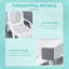 Chaise longue d'extérieur sur roulettes avec boîte de rangement