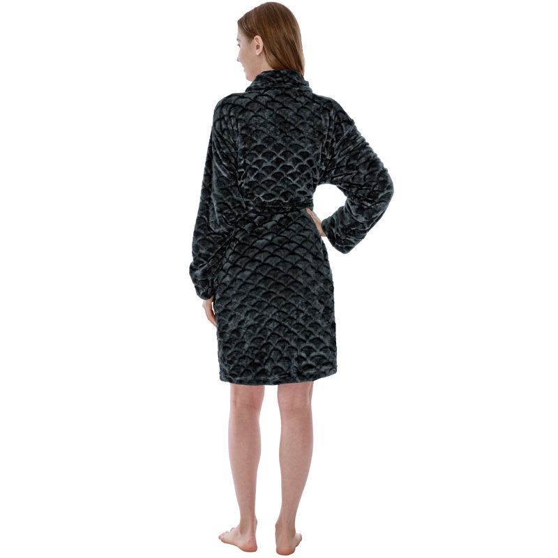 Peignoir au-dessus du genou avec poches Belia, 2TG, Gris