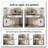 Modern Vanity Table with Tempered Glass Top, Adjustable Height Legs, Multi-functional Storage Cabinet and Round Mirror