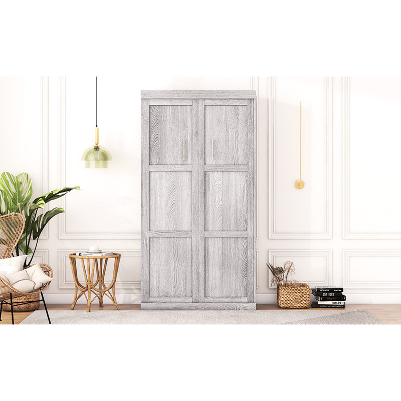 Lit simple pliant gris - améliore le taux d'utilisation de l'espace disponible dans l'armoire et améliore l'efficacité de la vie