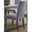 Chaise de salle à manger rembourrée en tissu Deemah