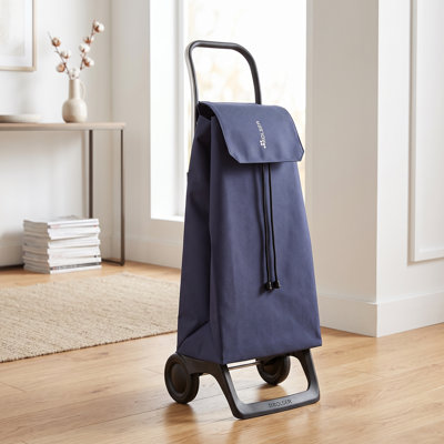 Chariot de magasinage à 2 roues Jet LN Joy, chariot léger en aluminium avec grand sac en denim lavable