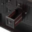 Ample console de rangement rétro avec quatre petits tiroirs et une tablette inférieure pour les salons, les entrées et les cuisines-186837838-186837826-186837830