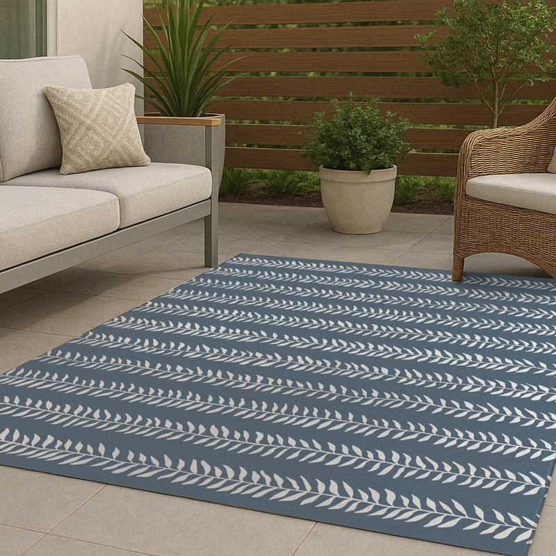 Mystic Ivy Non-Slip Outdoor Rug, Rectangle 3' x 5'