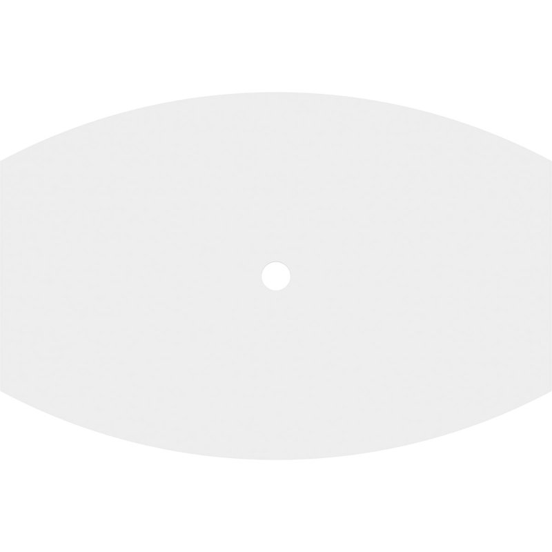 Médaillon de plafond contemporain en PVC de qualité architecturale Kailey, H 1 po x l 38 po x P 25,375 po
