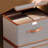 2 PCS Storage Bins with Lids, Collapsible Closet Organizer Container, Fabric Organizer Box with Handles, Decorative Storage Boxes with Lids for Organizing Clothes, Books, File,-570443014-570443012
