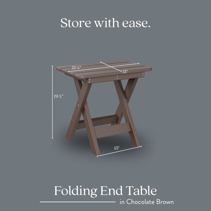 Berlin Gardens Folding End Table, Sunburst Yellow, Seashell