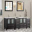  Ensemble de meuble-lavabo double 72 po avec miroir Modern-27042762
