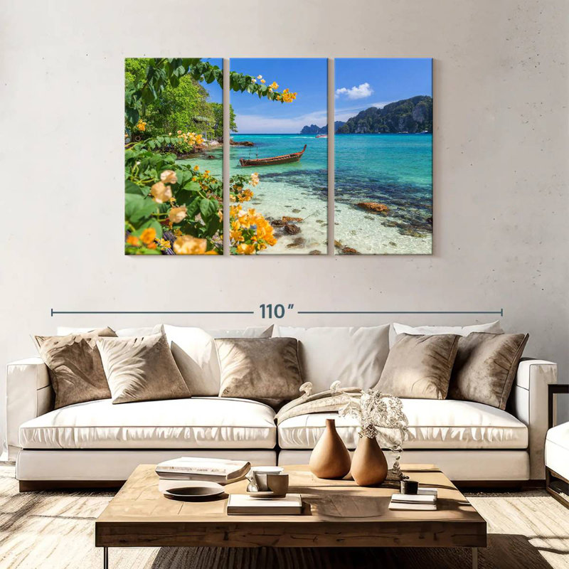 Gillard Ko Phi Phi Beach Scenery, 48" H x 74" W