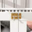 Lit plateforme double en bois massif avec clôture-94246357