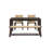 Modern Farmhouse Extendable Dining Table Set with Solid Wood Rattan Chairs – Expandable 59" to 73" for 4-8 Guests-224735647